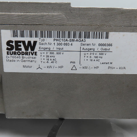 Sew PHC10A-SM-AGA-3 Inverter Drive Interface Module 300-500V