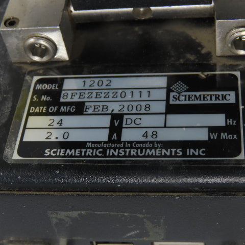 Sciemetric 1202 SigPod Test Monitor Control Panel 24VDC 2A Broken Scre ...