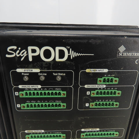 Sciemetric 1202 SigPod Test Monitor Control Panel 24VDC 2A Broken Screen