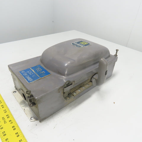 Square D H 86352 60A Single Throw Fusible Safety Disconnect Switch 240VAC 3Ph