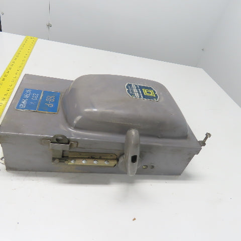 Square D H 86352 60A Single Throw Fusible Safety Disconnect Switch 240VAC 3Ph
