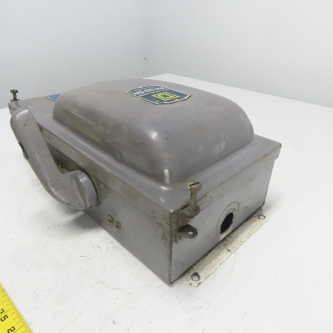 Square D H 86352 60A Single Throw Fusible Safety Disconnect Switch 240VAC 3Ph