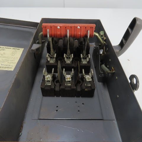 Square D H 86352 60A Single Throw Fusible Safety Disconnect Switch 240VAC 3Ph