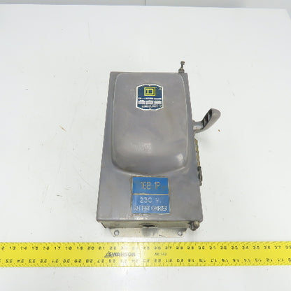 Square D H 86352 60A Single Throw Fusible Safety Disconnect Switch 240VAC 3Ph