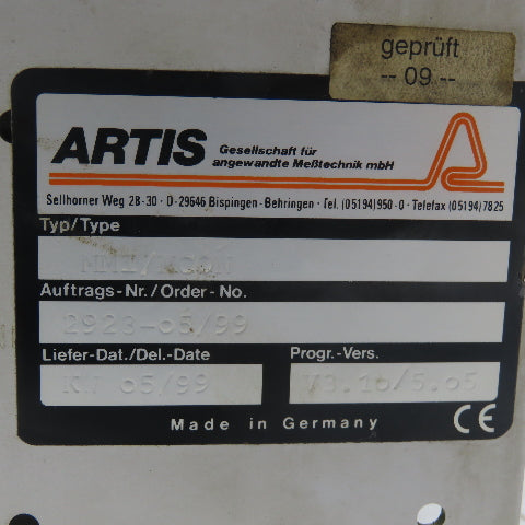 Artis MMT/MCON Tool Monitor Control Module Operator