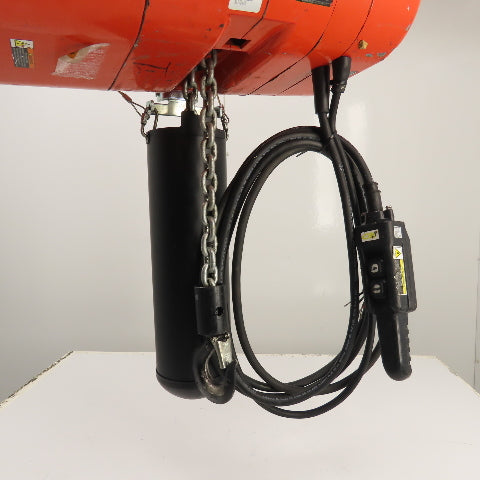 CM Lodestar Model L 1 Ton 2000LB Electric Chain Hoist 20' Lift 16FPM 230/460V