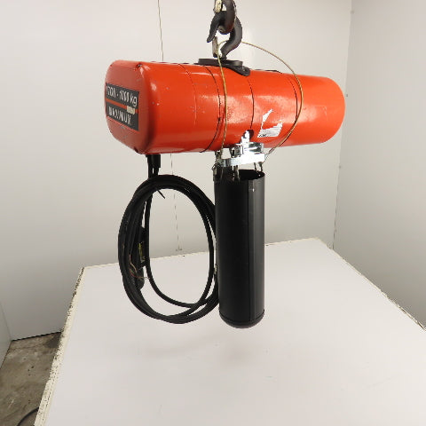 CM Lodestar Model L 1 Ton 2000LB Electric Chain Hoist 20' Lift 16FPM 230/460V