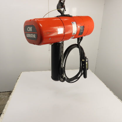 CM Lodestar Model L 1 Ton 2000LB Electric Chain Hoist 20' Lift 16FPM 230/460V