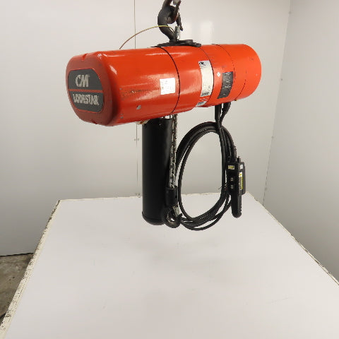 CM Lodestar Model L 1 Ton 2000LB Electric Chain Hoist 20' Lift 16FPM 230/460V