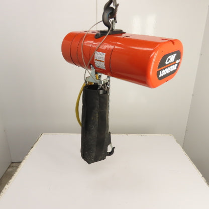 CM Lodestar Model L 1 Ton 2000LB Electric Chain Hoist 20' Lift 16FPM 230/460V