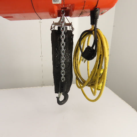 CM Lodestar Model L 1 Ton 2000LB Electric Chain Hoist 20' Lift 16FPM 230/460V