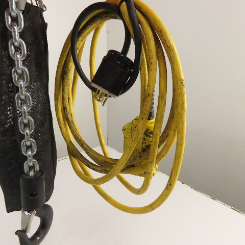 CM Lodestar Model L 1 Ton 2000LB Electric Chain Hoist 20' Lift 16FPM 230/460V