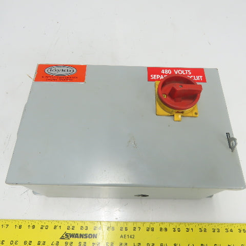 Daykin LTFS-05 LR Enclosed Disconnect Transformer Pri 460V Sec 120V 1000VA