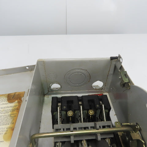 Thomas Betts HD361-TB 30A Fusible Safety Disconnect Switch 600V Type 1 Encl.