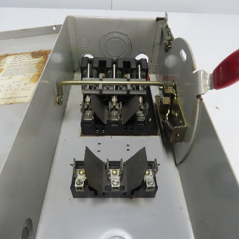 Thomas Betts HD361-TB 30A Fusible Safety Disconnect Switch 600V Type 1 Encl.