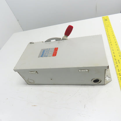 Thomas Betts HD361-TB 30A Fusible Safety Disconnect Switch 600V Type 1 Encl.
