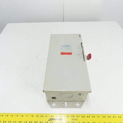 Thomas Betts HD361-TB 30A Fusible Safety Disconnect Switch 600V Type 1 Encl.
