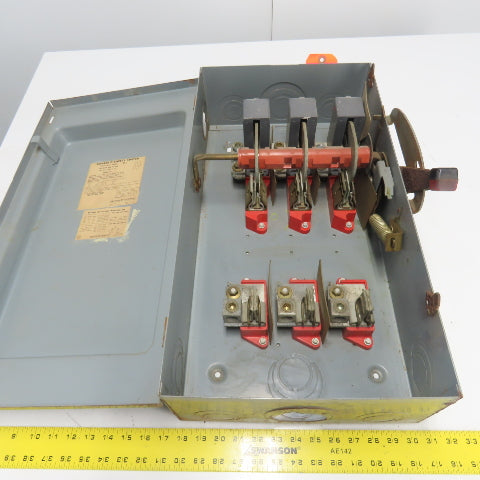 Square D H-364 200A Single Throw Fusible Safety Disconnect Switch 600VAC