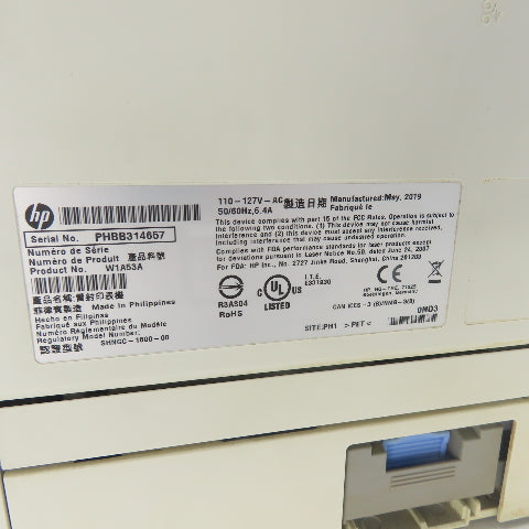 HP W1A53A Laser Jet Pro M404dn Laser Printer 110-127VAC