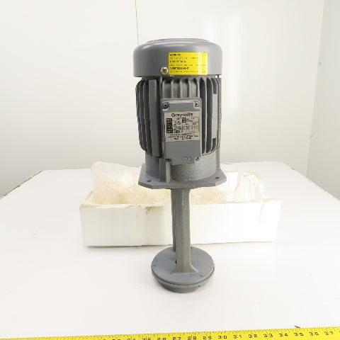 Graymills IMV50-F 1/2HP Vertical Immersion Coolant Pump 230/460V 9-1/2" Depth