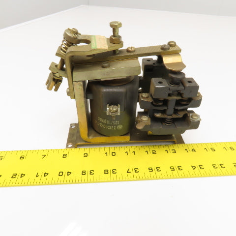 General Electric 22D13G7A Contactor Relay 125/160V DC Coil