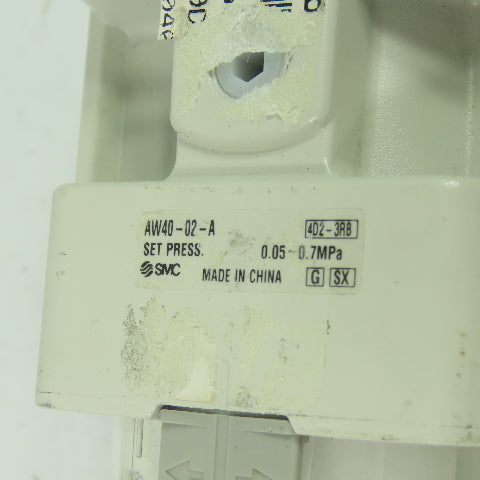 SMC AW40-02-A Pneumatic Filter Regulator 0.05 - 0.7MPa