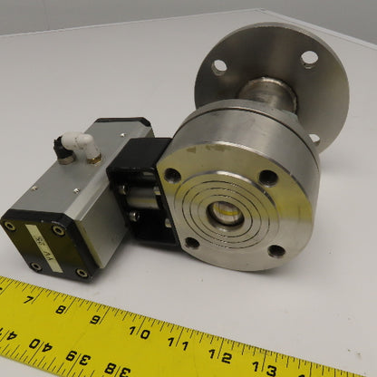 40mm Stainless Steel Vacuum Flange Mount Ball Valve W/ Actuator