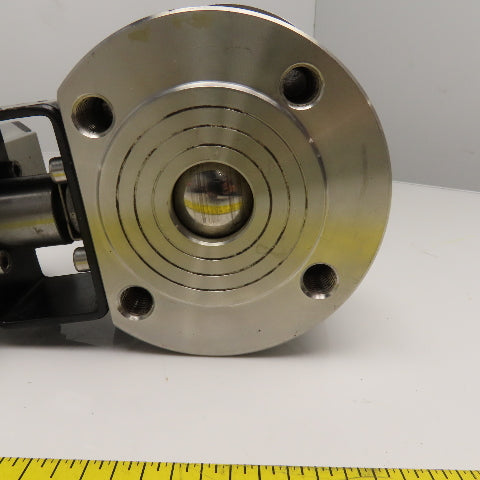 40mm Stainless Steel Vacuum Flange Mount Ball Valve W/ Actuator