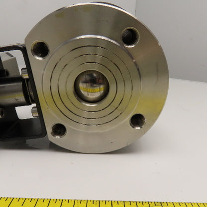 40mm Stainless Steel Vacuum Flange Mount Ball Valve W/ Actuator