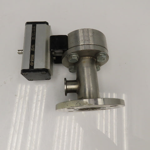 40mm Stainless Steel Vacuum Flange Mount Ball Valve W/ Actuator