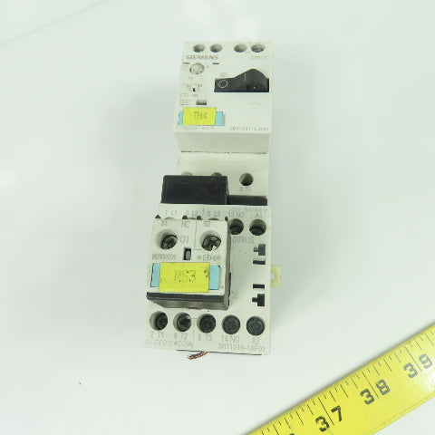 Siemens 3RV1011--1JA10 Sirius Circuit Breaker 8.5-10A W/ 3RT1016-1AF01 110V