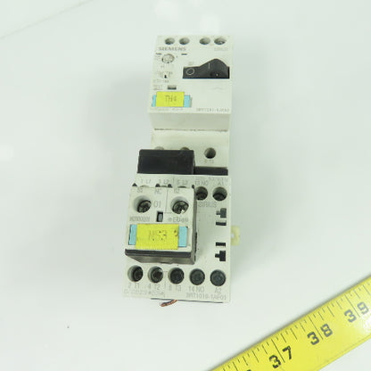 Siemens 3RV1011--1JA10 Sirius Circuit Breaker 8.5-10A W/ 3RT1016-1AF01 110V