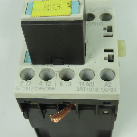 Siemens 3RV1011--1JA10 Sirius Circuit Breaker 8.5-10A W/ 3RT1016-1AF01 110V