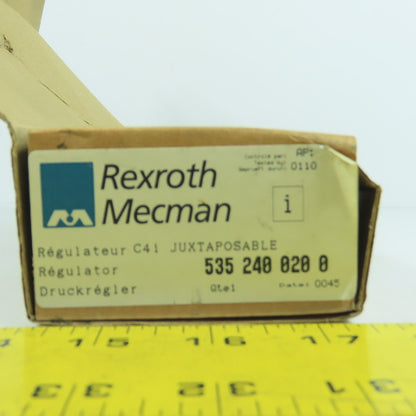 Rexroth Mecman 535 240 020 0 Juxt C4i Pneumatic Pressure Regulator