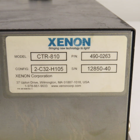 Xenon CTR-810 UV / VIS Pulsed Light System RC-800 Config 2-C32-H105
