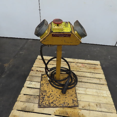 Verson Mechanical Press Control Station 2 Button Control E-Stop Pedestal