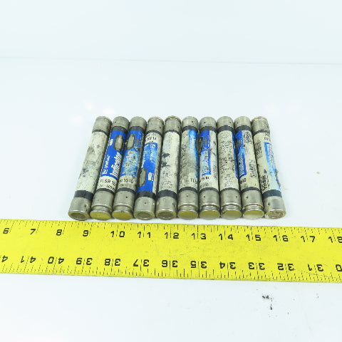 Littlefuse FLSR15ID 15A Indicator Time Delay Fuses 600VAC Lot Of 10