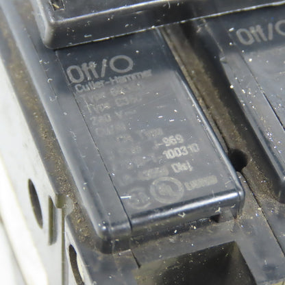 Cutler Hammer BR360 Type C360 3-Pole 60A Circuit Breaker Plug On 240VAC