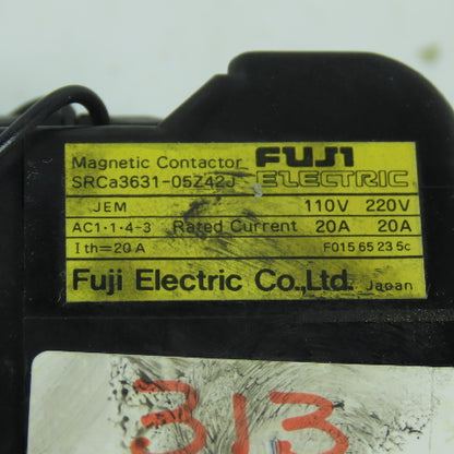Fuji SRCA3631-05Z42J A58L-0001-0222 20A Magnetic Contactor