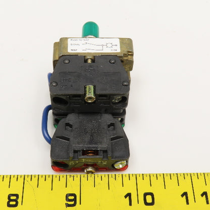 Allen Bradley 800E-2DLT3GX11 Contact Block Pilot Light Green LED 600V AC/DC