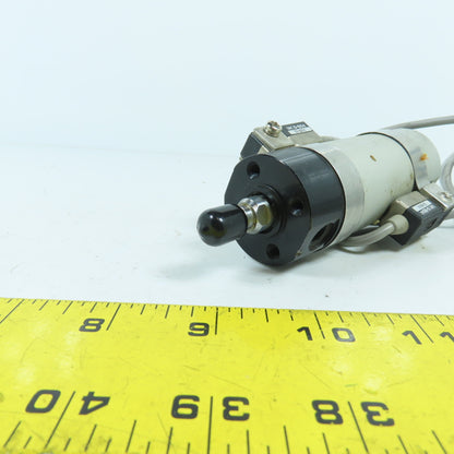 SMC NCDGBN32-XA-0065US Air Cylinder 32mm Bore 34mm Stroke W/ Sensors 150PSI