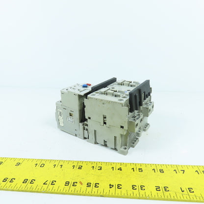 Allen Bradley 104-C16D22 Reversing Contactor 100-C16*10 W/ 193-EECB 1.0-5.0A
