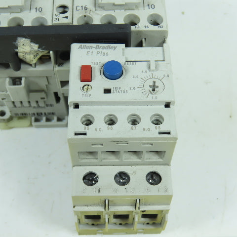 Allen Bradley 104-C16D22 Reversing Contactor 100-C16*10 W/ 193-EECB 1.0-5.0A
