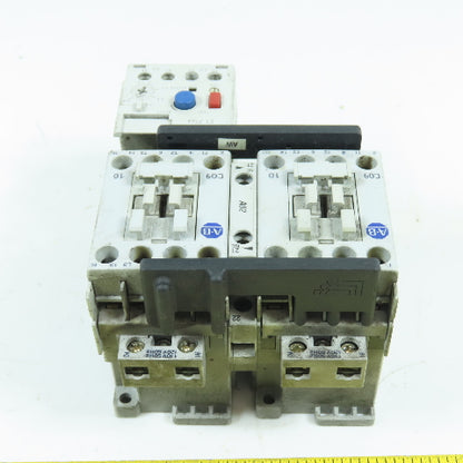 Allen Bradley 104-C09D22 Reversing Contactor 100-C09*10 W/ 193-EECB 1.0-5.0A