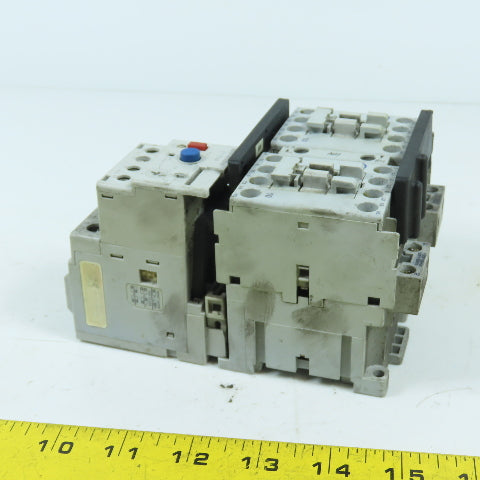 Allen Bradley 104-C09D22 Reversing Contactor 100-C09*10 W/ 193-EECB 1.0-5.0A
