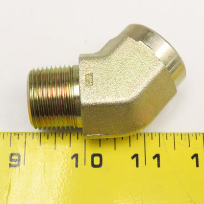 Parker 3/4" NPT Street Elbow 45° Hydraulic Fitting