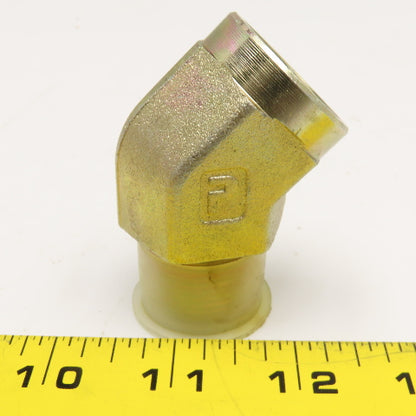 Parker 3/4" NPT Street Elbow 45° Hydraulic Fitting