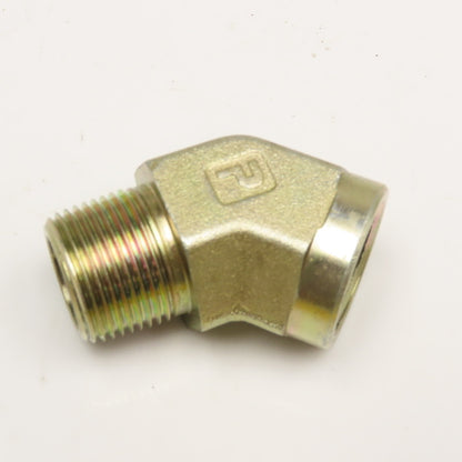 Parker 3/4" NPT Street Elbow 45° Hydraulic Fitting