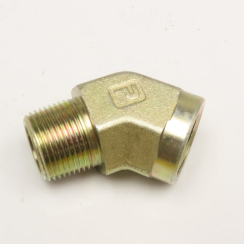 Parker 3/4" NPT Street Elbow 45° Hydraulic Fitting