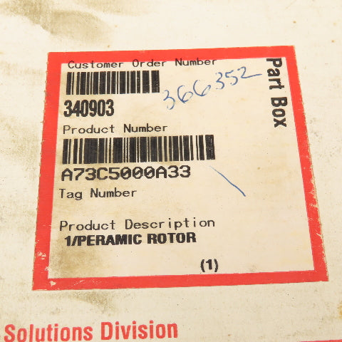 Flowserve A73C5000A33 Peramic Rotor Replacement